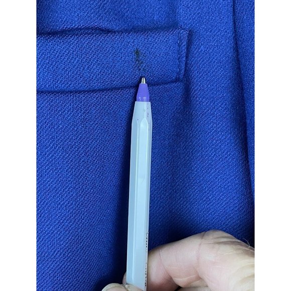 Vintage Pendleton Wool Blazer Women Size 12* Cobalt Blue Suit Jacket Teal Lining - Picture 13 of 16